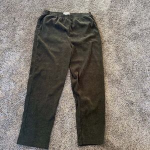 Sarah Bentley Women's Olive Green Trousers Pull on Relaxed Size‎ 14 Winter